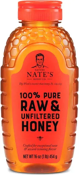 Nature Nate’s Organic Raw & Unfiltered Honey - 32 oz