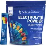 Dr. Berg Sugar Free Electrolyte Powder Packets (Variety Pack) Daily Electrolyte Drink Mix 28 Total Hydration Packets