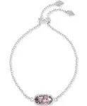 Kendra Scott Elaina Bracelet Rhodium Purple Amethyst