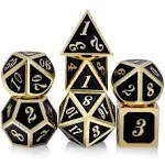 Metal Dice Set D&D, DNDND DND Dice with Metal Dungeons and Dragons Role Playing Game and