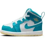 BOYS TODDLER JORDAN 1 MID_YELLOW OCHRE/BLACK-WH<wbr/>ITE DQ8425-701-SIZ<wbr/>E 7