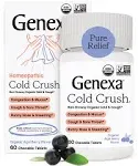 Genexa, Organic Cold Crush, Adult 60 Tabs