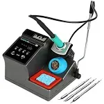 Sugon A9 245 Soldering Station, 120W Soldering Iron Station Kit,3 seconds Fast Heating Up 716°F, 212°F-842°F, 3 Temperature Storage, °C/°F, 3