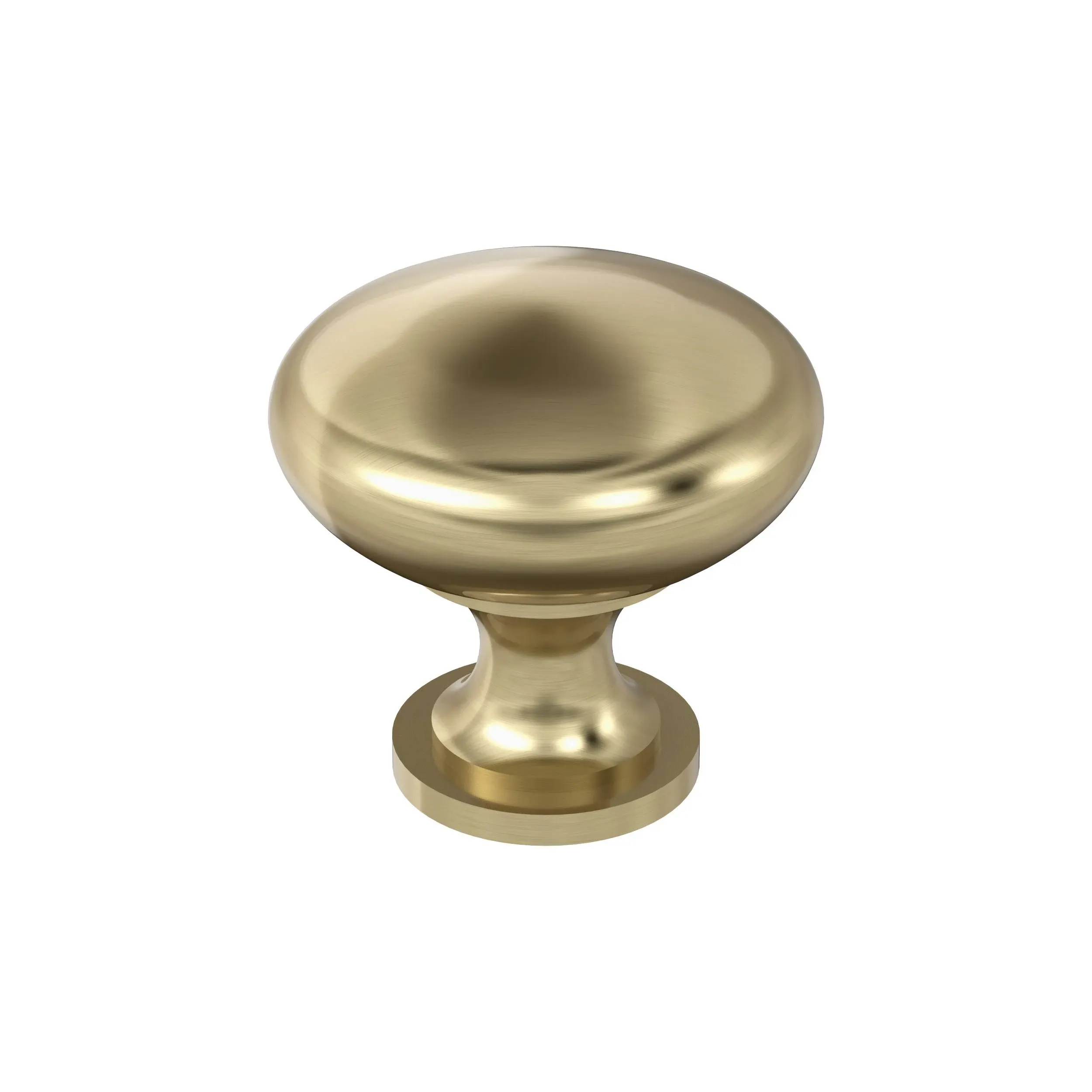 Amerock Edona 1-1/4 in. (32mm) Traditional Golden Champagne Round Cabinet Knob BP53005BBZ