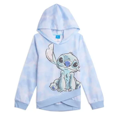 Disney Lilo & Stitch Girls French Terry Crossover Hoodie Toddler to Big Kid