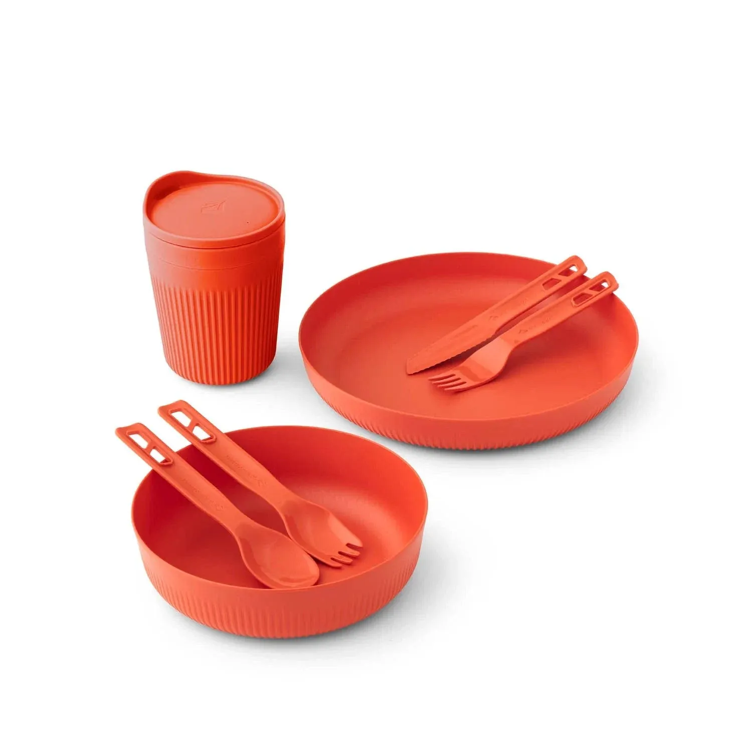 Sea to Summit Passage Dinnerware Set 1P 7 Piece Spicy Orange A1351-22