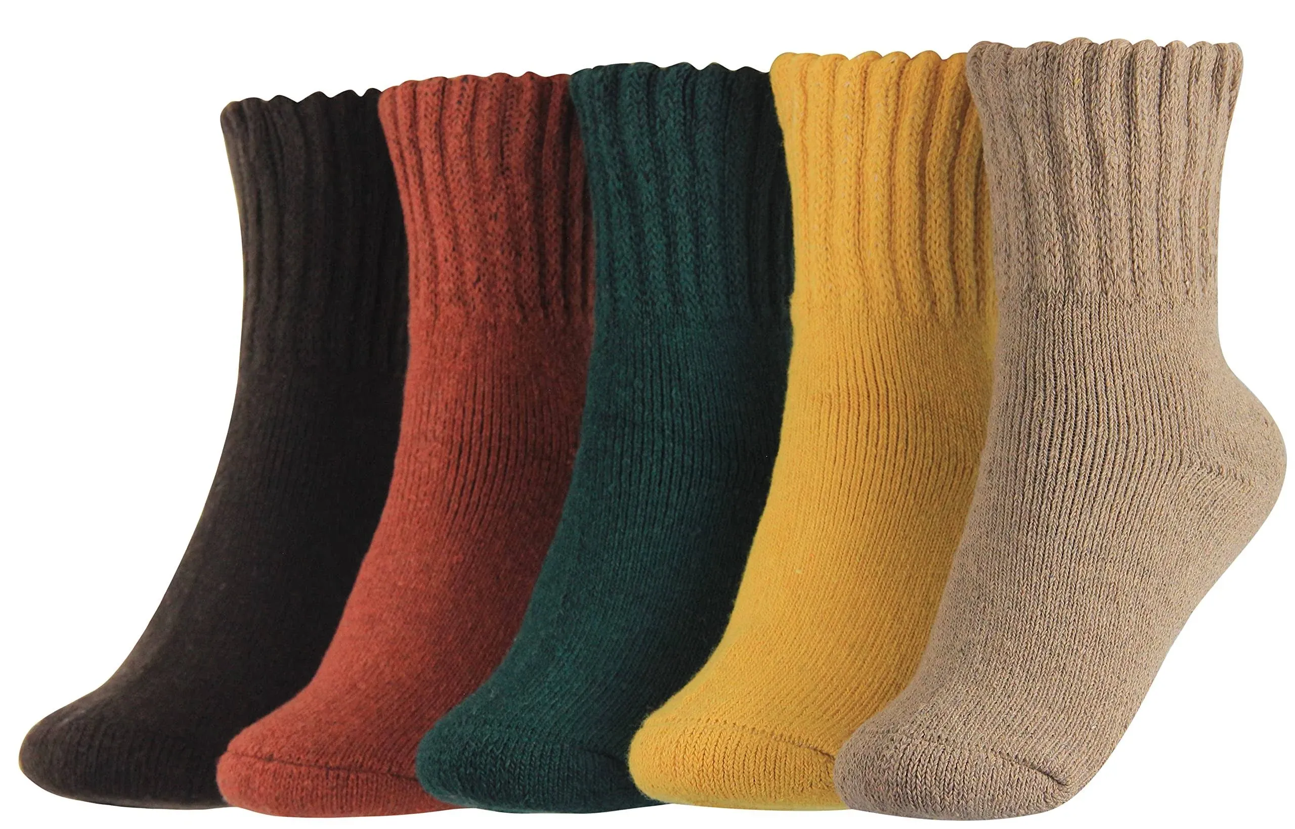 BenSorts Women's Winter Boots Socks Thick Warm Cozy Crew Socks Solid Color Gifts