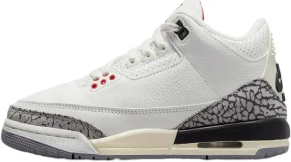 Kids' Air Jordan 3 Retro White Cement Reimagined