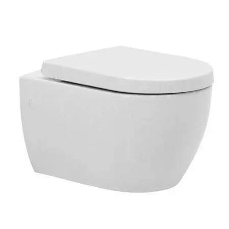 Nameeks 018700 Cerastyle Wall Mounted One-Piece Round Toilet – - White