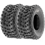 Set of 2 SunF A005 ATV UTV Off-Road Tires 22x11-10, 6-PR, Knobby Tread for Tr...