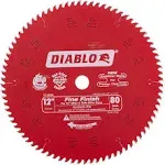 Diablo D1280X 12 in. x 80 Tooth Hi-ATB Fine Finish Carbide Saw Blade