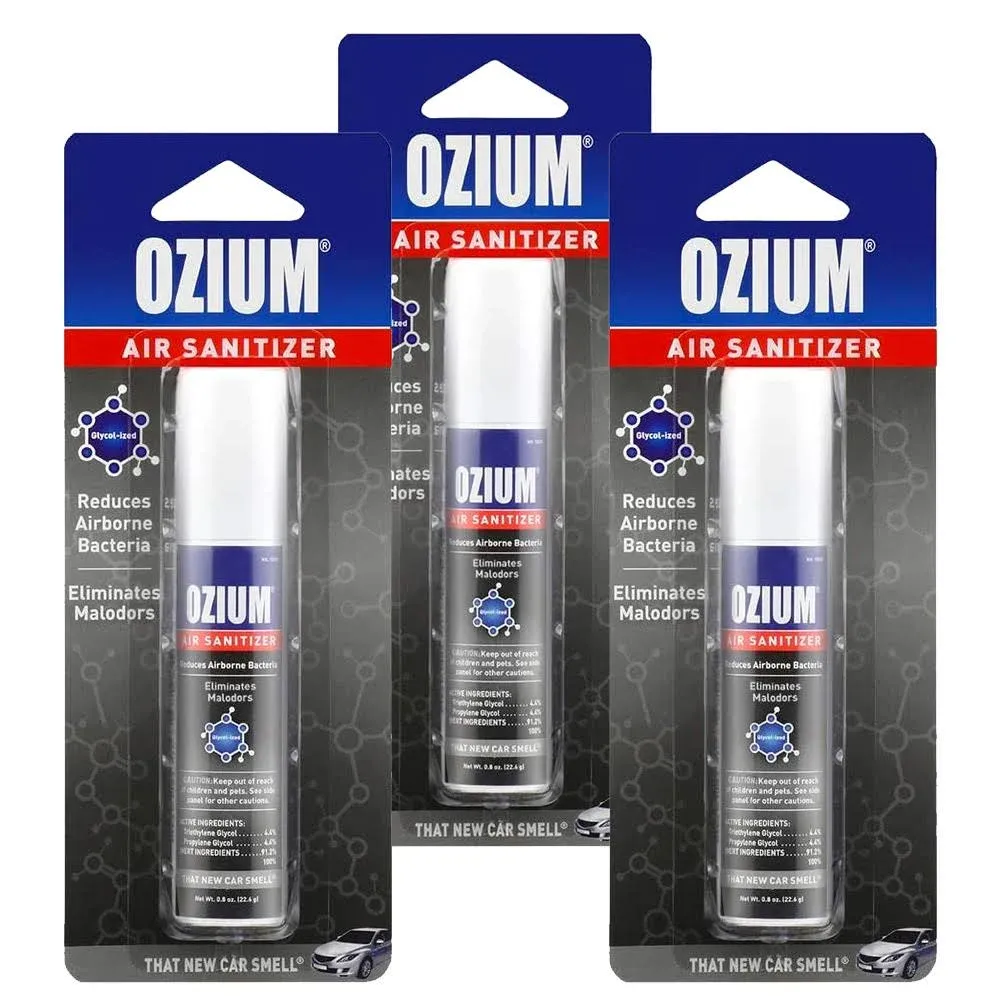 Ozium Air Sanitizer 0.8 oz Spray, 3-pack