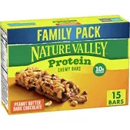 Nature Valley Protein Granola Bars, Snack Variety Pack, Chewy Bars, 15 ct