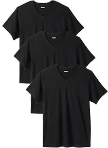 KingSize Men's Big & Tall V-Neck Undershirt 3-Pack