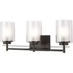 Generation Lighting 4437303-710 Elmwood Park Three Light Wall / Bath, Bronze