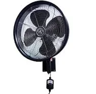 HydroMist F10-14-011 18 Inch Outdoor Wall Mount Oscillating Fan