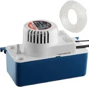 Condensate Removal Pump 1/30 HP 100 GPH 24 ft Lift 115V Automatic AC Safety Switch 20 Tubing for Air Conditioner Dehumidifier HVAC Furnace Ice Maker Water Drain Pump, 19.0*19.0*19.0