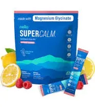 Nello Supercalm Drink Mix - Ashwagandha KSM 66, Magnesium Glycinate, L-Theanine, Vitamin D3 - Ashwagandha Root Extract, Magnesium & L-Theanine