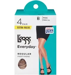 L'eggs Women's Everyday Pantyhose Regular Sheer Toe