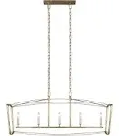 Visual Comfort Thayer 5 Light 49&#034; Wide Taper Candle Style Chandelier (HHH39)