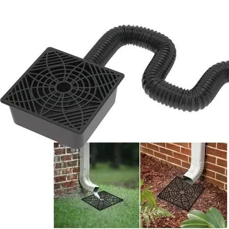 Rain Gutter Downspout Extensions Flexible,Unive<wbr/>rsal Drain Downspout Extender Dra