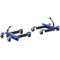 Durhand Hydraulic Wheel Dolly Tire Jack with Ratcheting Foot Pedal for Vehicle Positioning for Car Truck RV Trailer, 1500lbs, Set of 2