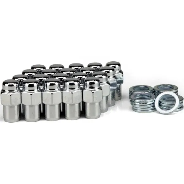 20 Lug Nuts 1/2" Chrome Mag Wheel Nut .75 Shank Mopar 1/2-20RH