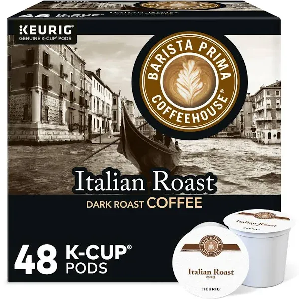 Barista Prima Coffeehouse® Single-Serve Coffee K-Cup®, Dark Roast, Carton Of 24