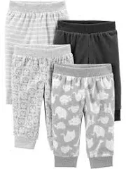 Boys Carter’s 4 pack fleece pants set size 12 months - NWT