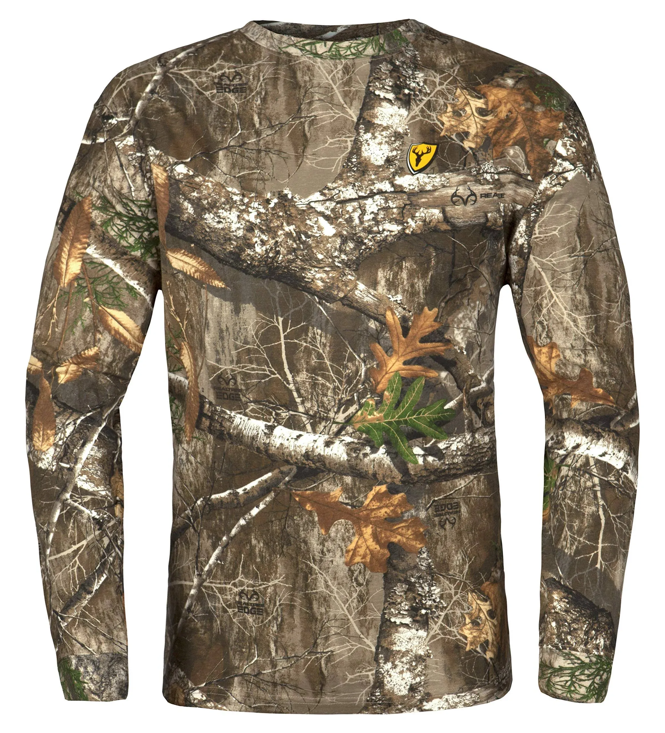 Shield Series Youth Fused Cotton Shirt with Long Sleeves, Youth Camouflage Shirt