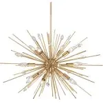 Possini Euro Design Janae Polished Nickel Sputnik Pendant Chandelier