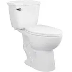 DeerValley Dynasty 15" x 32" 12" Rough-in Single-Flush Elongated White Two-Piece Toilet With Soft Closing Seat