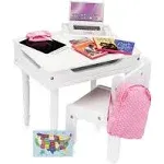 18 inch Doll Furniture Desk and Chair Set - Classroom Accessories Included - Playtime by Eimmie Collection