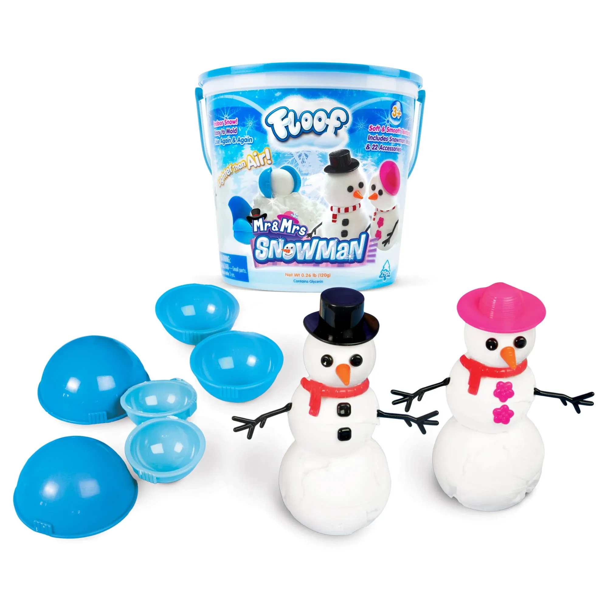 Floof Mr. & Mrs. Snowman: A snowperson building kit to enjoy any time of the yea