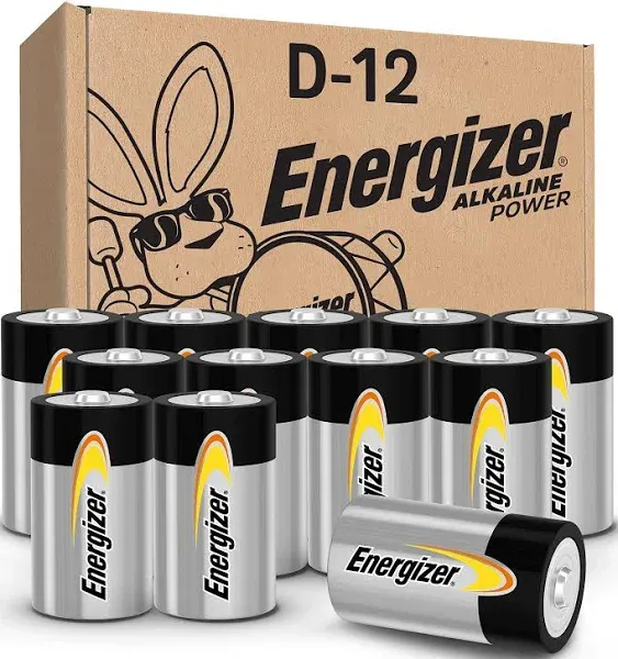 Energizer D Batteries 12 Pack