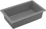 Karran QU-670 Undermount Quartz Composite 32 in. Single Bowl Kitchen Sink in Grey