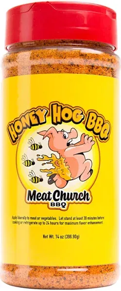 BBQ Rub Combo: Honey Hog (14 Oz) and Holy Voodoo (14 Oz) BBQ Rub and Seasoning f