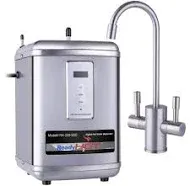 Ready Hot Digital Hot Water Dispenser 1300W with Brushed Nickel 2 Handle Faucet