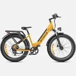 ENGWE E26 Dual Suspension All-Terrain E-Bike, Step-Thru / Bumblebee Yellow