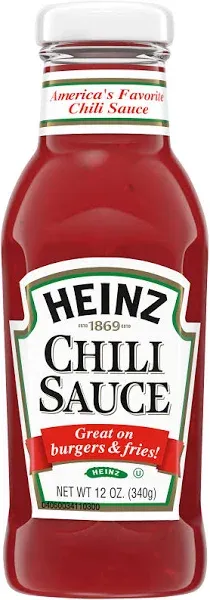 Heinz Chili Sauce, 3-12oz Bottles Bundled with Exclusive JFS Recipe Card