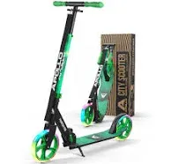 APOLLO Adult Scooter Folding Kick Scooter for Adults, Teens & Kids Ages 6 Years and up with Big Wheels