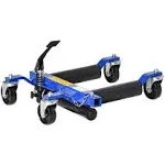 Durhand Hydraulic Wheel Dolly Tire Jack with Ratcheting Foot Pedal for Vehicle Positioning for Car Truck RV Trailer, 1500lbs