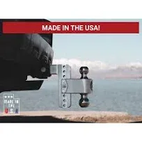 Weigh Safe 180 Hitch - Adjustable Trailer Hitch Ball Mount - 6&#034; Adjustable Dr...