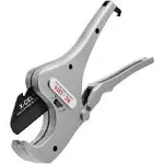 Ratcheting Pipe and Tubing Cutter, 1/2 in to 2-3/8 in Pipe Cap, For Plastic Pipe/Tubing