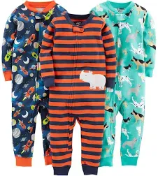 Simple Joys by Carter's Kids' 3-Pack Snug Fit Footless Cotton Pajamas