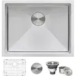 Ruvati 23-inch Undermount 16 Gauge Tight Radius Stainless Steel Kitchen Sink Single Bowl - RVH7123