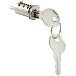 Sliding Diecast Door Cylinder Lock, Wafer Type, 1 in.