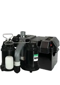 Wayne WSS30VN 1/2 HP Combination Primary and Backup Sump Pump System