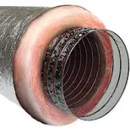 MEA Air Duct, Polyester Core, Metalized Outer Jacket, 8-In. x 25-Ft.