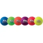 Champion Sports 6 inch Rhino Skin Dodgeball, Neon Rainbow / Set of 6